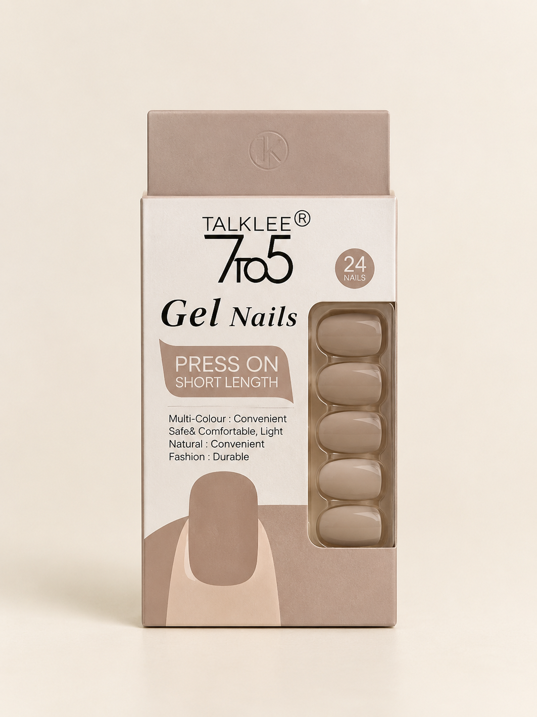 SHORT MATE GEL NAILS