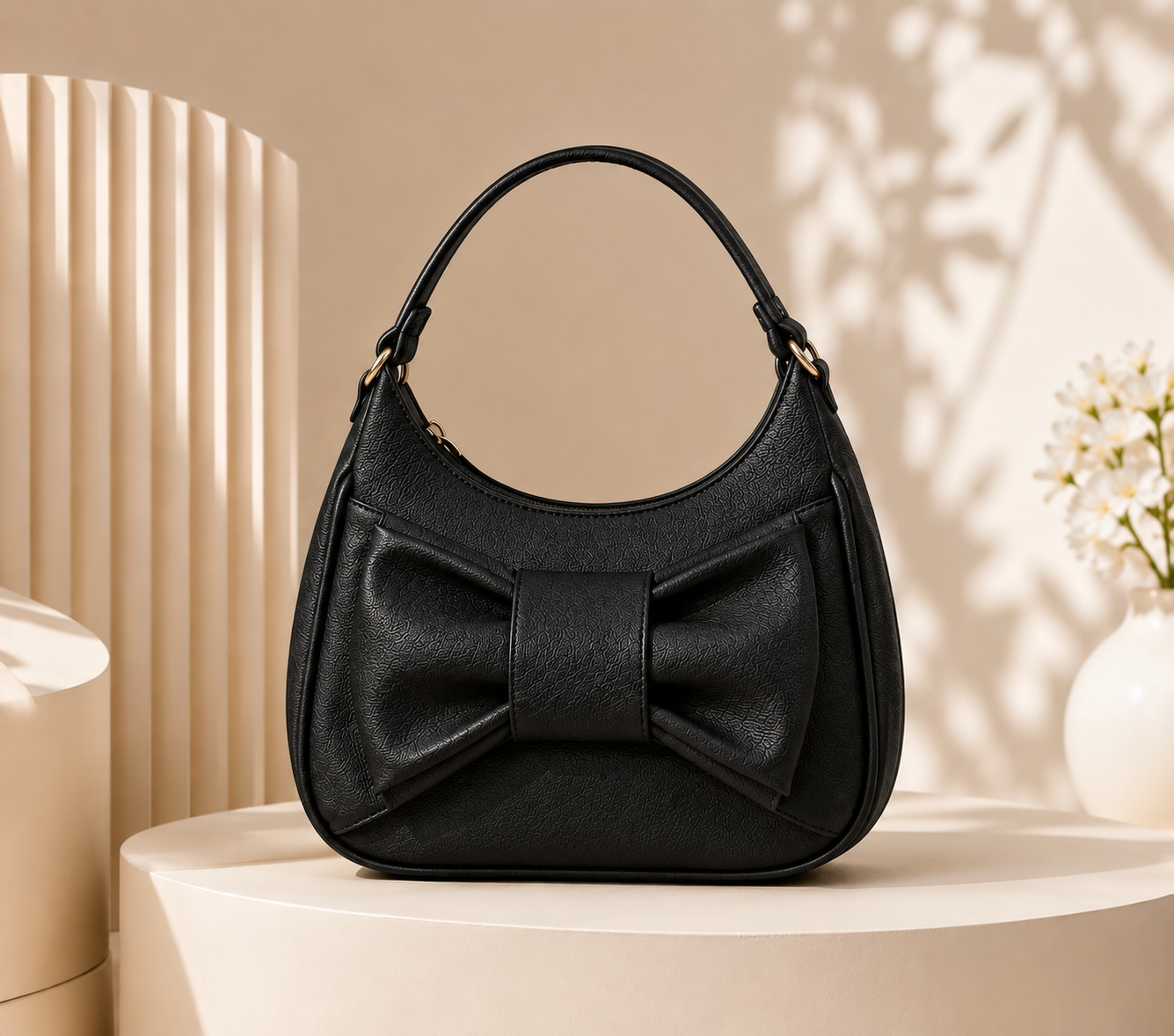 Pretty pouch bow tote